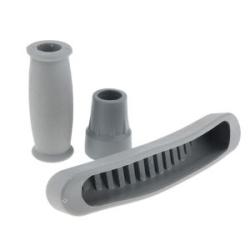 2 Set Rubber Crutch Accessory Kit Underarm Hand Grip Cover Tips Pad
