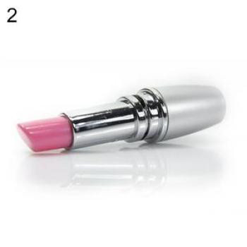 1 Pc Mini Lipstick Portable Full Body Massage Stick-Silver