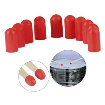 10pcs Drumstick Silent Tips Mute Drum Stick Mallet