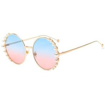 Metal Round Frame Sunglasses