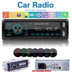 Touch screen dual USB car bluetooth MP3 player colorful lights card U disk radio all-in-one machine