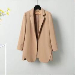 New women`s spring dress small suit coat women`s suit suspender skirt two-piece set
