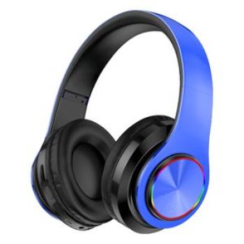 B39 Wireless Headphones Foldable Colorful Breathing-Blue
