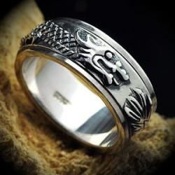 The Dragon Transports A Pure Silver Ring Man The Personalit