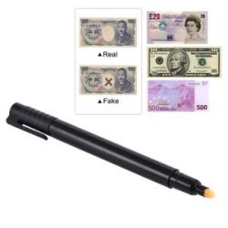 Counterfeit Money Detecting  Pen - Black