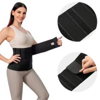 Elastic Band Tummy Wrap For Weight Loss Flat Belly Stomach Belt Body Shaper Waist Trainer