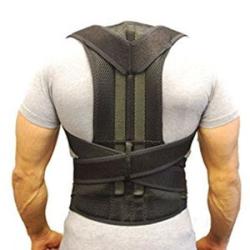 Adjustable Posture Back Support Belt -Black
