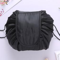 Travel Large Volume Drawstring Bag Cosmetic Sundries Storage Bag (Black)