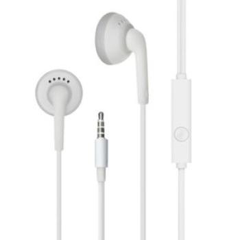Mobile Phone Earphones Android Wire Control Sports Earplugs White