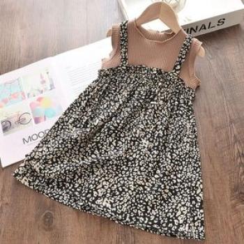 Girls Baby Dress Kid Floral Child Sleeveless Costume Clothes
