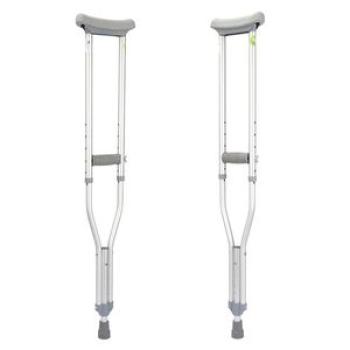 1 Set Crutch Hand Grip Pads+Underarm Covers+Tips Pads Using Gray