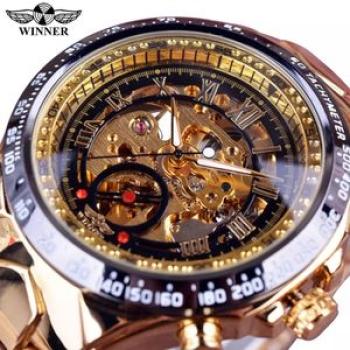 Mechanical Sport Watch Men Automatic Skeleton Watches