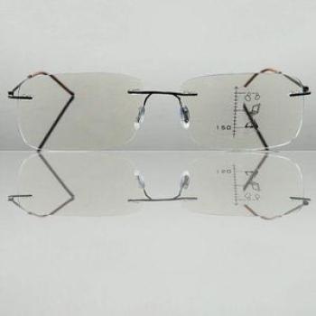Ultra-light Rimless Progressive Reading Glasses+0.75To+4