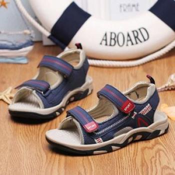 Kid`s Shoes Breathable Lightweight and Soft Wear Resistant Sandals - Dark Blue