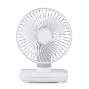 D606 4W USB Rechargeable Four-speed Adjustable Desktop Fan(White)