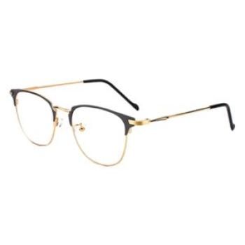 Blue Light Blocking Glasses Classic Horn Metal Frame for Anti Gold