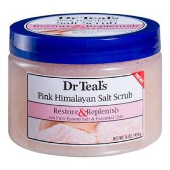 Pink Himalayan Body Salt Scrub Restore & Replenish - 454g