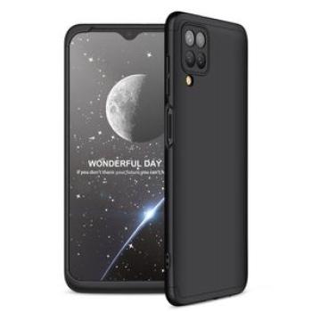 Samsung Galaxy A12 3 In 1 Hard PC Case - Black