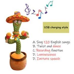 Dancing Cactus Toys Talks Toys Of Electronic Furniture Dancing Song Talking New Fun Music Bright