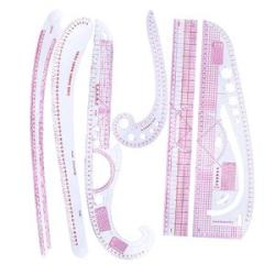 6 Styles French Curve Ruler Metric Rulers Set for Dressmaker Tailor