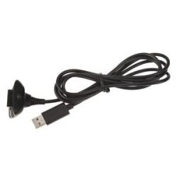 1.5m USB Charging Cable Magnetic For Xbox 360 Wireless-Black