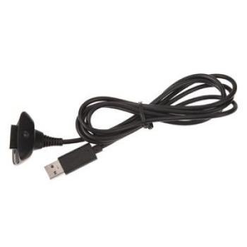 1.5m USB Charging Cable Magnetic For Xbox 360 Wireless-Black