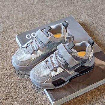 Spring 2022 Baby Boys Old Daddy Shoes Toddler Casual Girls Sports Sneaker Grey