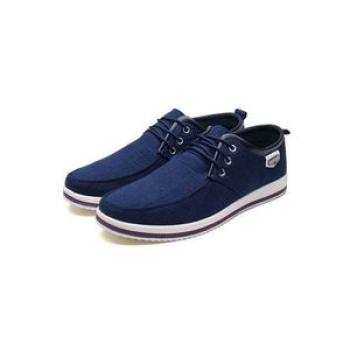 Mens Canvas Sneakers Casual Low Top Lace Up Canvas Shoes