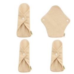 4 Pcs Reusable Sanitary Towels Pads Bamboo Cloth Washable