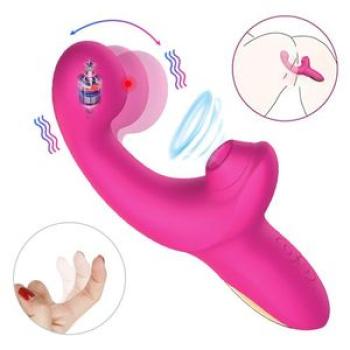 USB Rechargeable Clitoris Sucking Vibrator Dildo Sex Toy