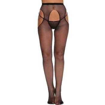 New Women Sexy Fashion Crystal Rhinestone Net Mesh Tights Socks Stockings Pantyhose-Black