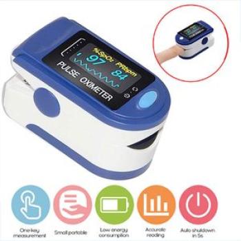 Fingertip pulse oximeter digital LED display