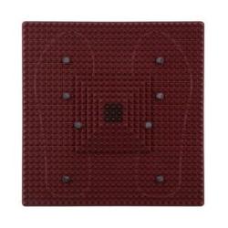 Pyramid Shape Energy Mat with Acupressure Magnet Feet Massage - Red