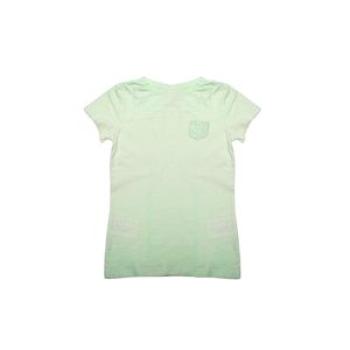 Girls Short Sleeve Round Neck Top - Light Green