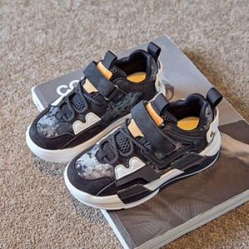 Spring 2022 Baby Boys Old Daddy Shoes Toddler Casual Girls Sports Sneaker Black