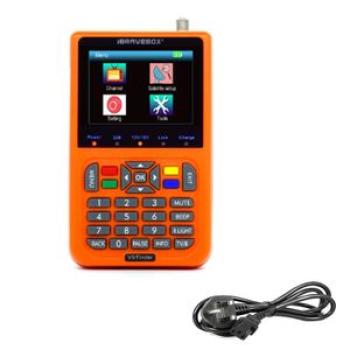 V9 TV Signal Finder Tester LCD Digital Satellite Receiver Finder Meter 3.5 Inch Beige
