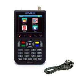 V9 TV Signal Finder Tester LCD Digital Satellite Receiver Finder Meter 3.5 Inch Black