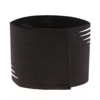 Captain Armband Football Soccer Sports Adjustable Arm Bands Black