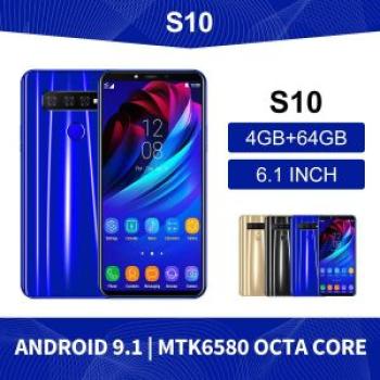 6.1 inch 4G+64G Mobile Phone Smart Phone For Samsung Galaxy S10-Black/Gold/Blue Blue
