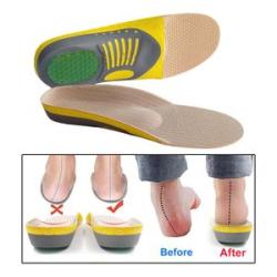 1 Pair Orthopedic Flat Foot Sole Pad Orthotic Insoles Arch Support