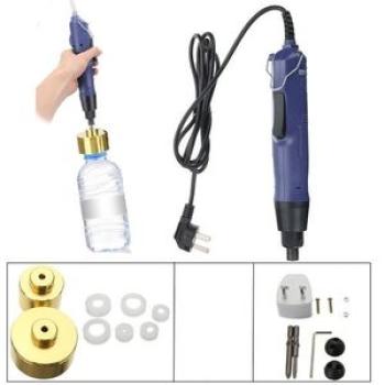 10Pcs 80W Electric Bottle Capping Machine Manual Cap Sealing Sealer Machine 220V