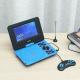 Portable 7` HD CD DVD Player Car Swivel Screen Rechargeable SD/USB Card Reader Blue