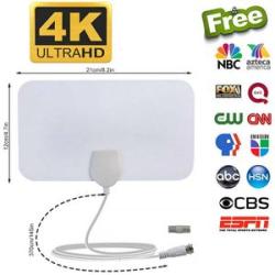 4k Antenna Home Hotel TV Digital HD Indoor Aerial 200-3000 Miles Range Indoor Digital Antenna