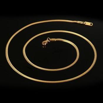 Women Men Stainless Steel 4mm Classic Chain Choker Necklace Link Gold