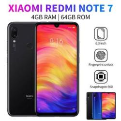 Xia0mi Redmi Note 7 4+64GB 48MP Camera Global Official Version Smart Phone Black