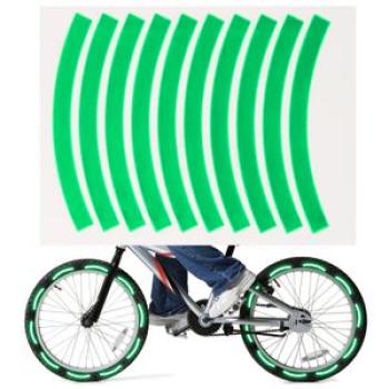 10pcs Adhesive Reflective Tape Cycling Safety Warning