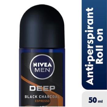 Men Deep Black Charcoal Espresso Roll On - 50ml