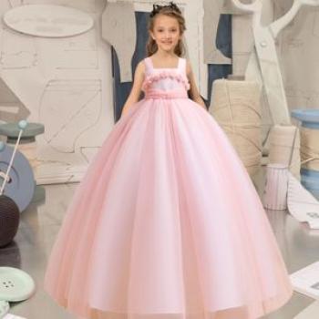 Girls Princess Party Dress Children Elegant Birthday Gown