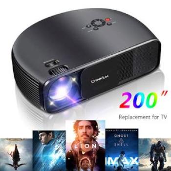 Max 200 "HD large screen TV projector home theater 3200 lumens 1080P Video Projector