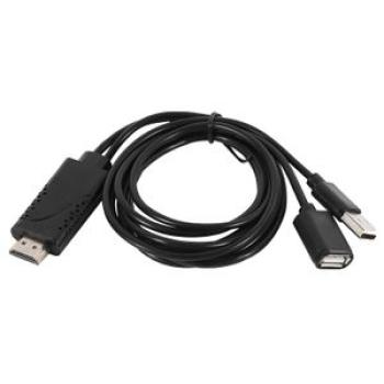 USB Female to HDMI Male HDTV Adapter Cable for iPhone